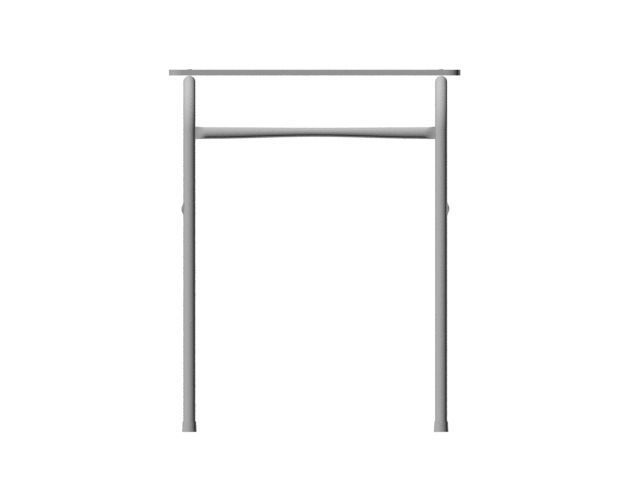 School Table 3D Model 3D model_4