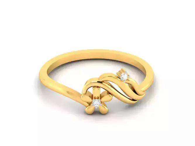 Women Band Ring 3dm render detail