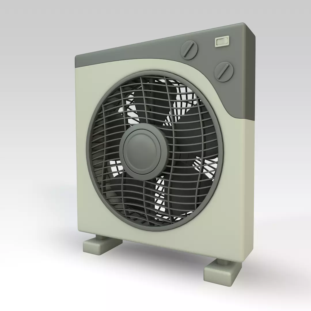 Simple Fan 3D model_0