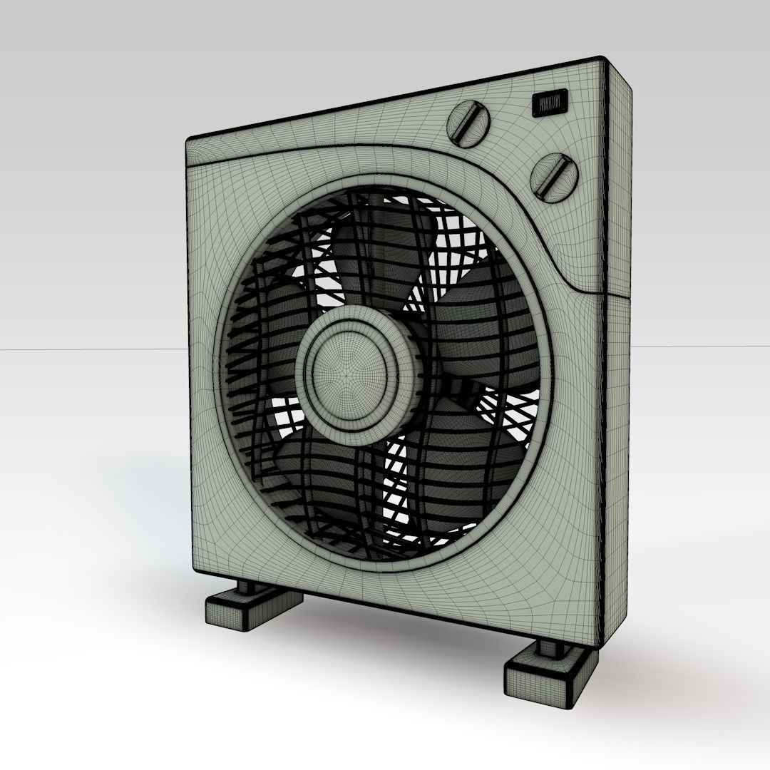 Simple Fan 3D model_1