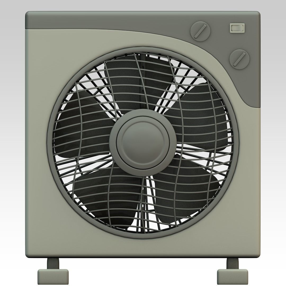 Simple Fan 3D model_2