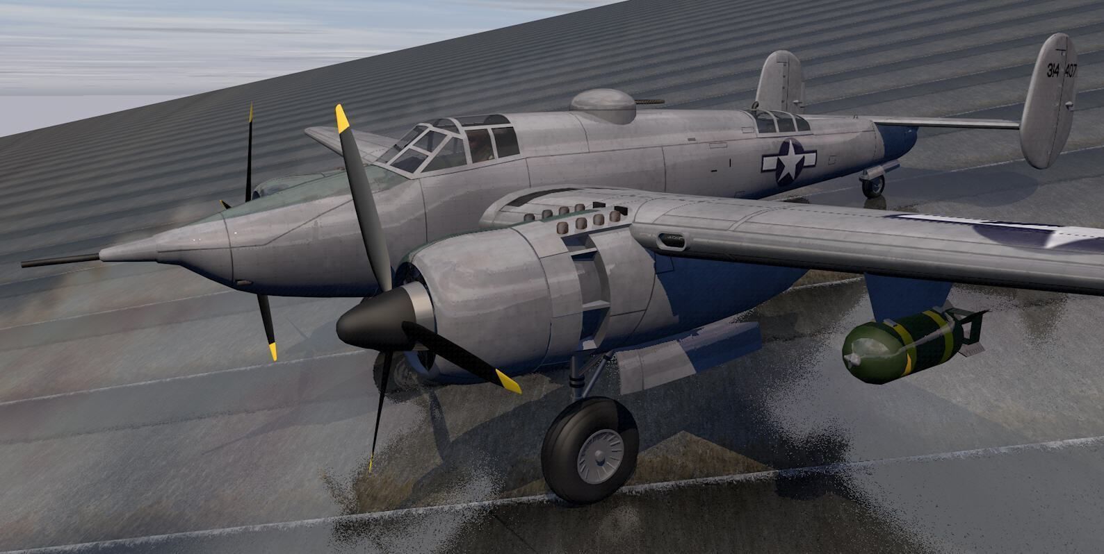 Beechcraft XA-38 Grizzly 3D model_6