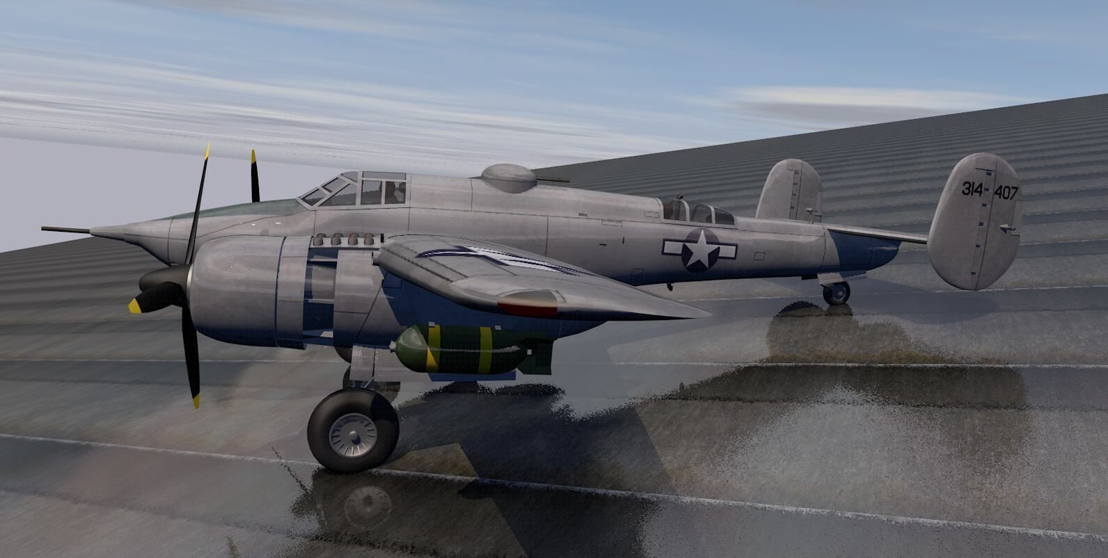 Beechcraft XA-38 Grizzly 3D model_2