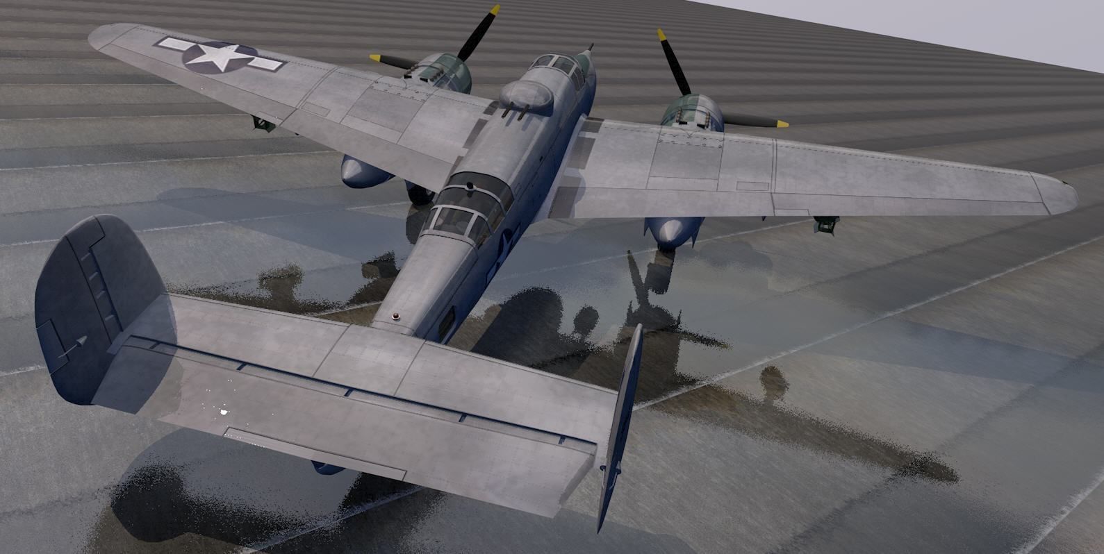 Beechcraft XA-38 Grizzly 3D model_3