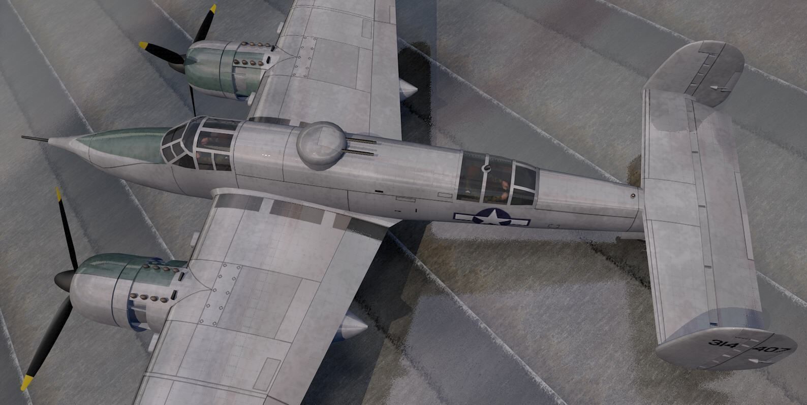 Beechcraft XA-38 Grizzly 3D model_7