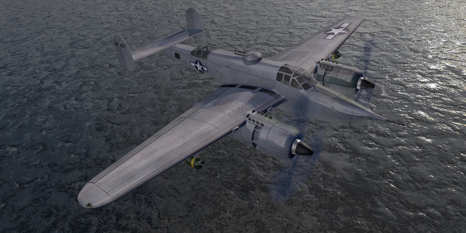 Beechcraft XA-38 Grizzly 3D model_8
