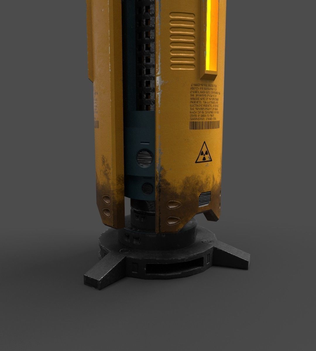Sci Fi searchlight Free low-poly 3D model_5