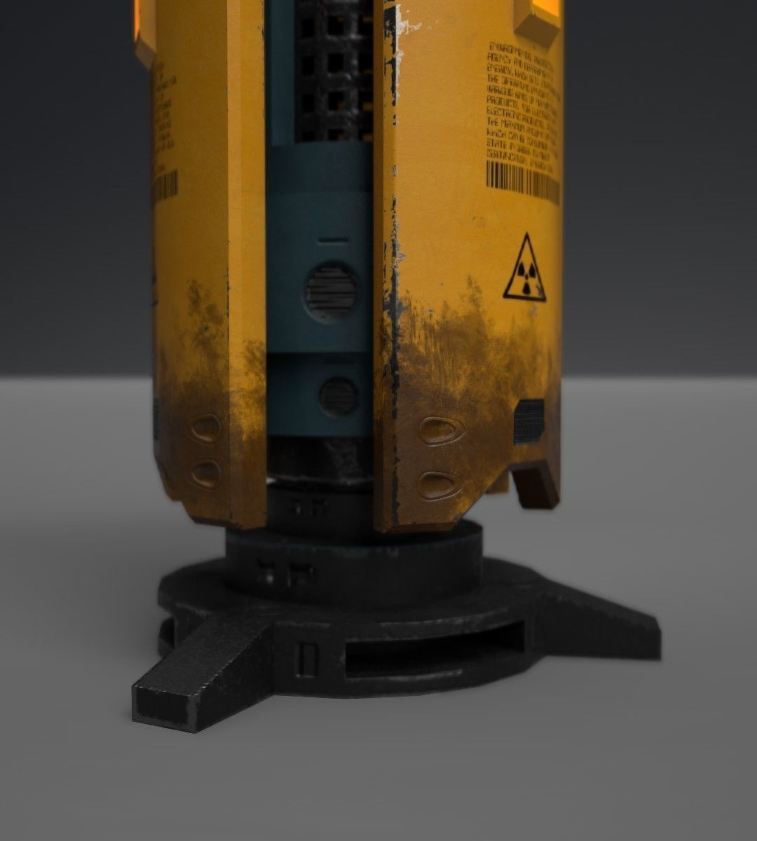 Sci Fi searchlight Free low-poly 3D model_4