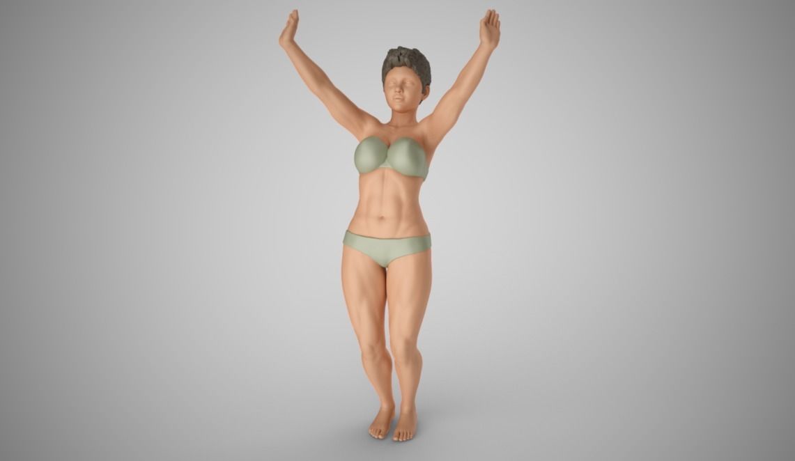 Woman Awakening 3D print model_11
