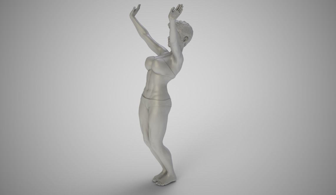 Woman Awakening 3D print model_3