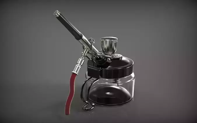 Airbrush spray bottle with hose