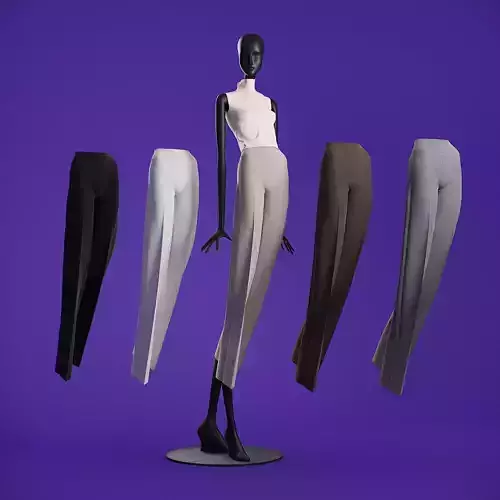 Mannequin 601 coll 60 pants 01 3D model