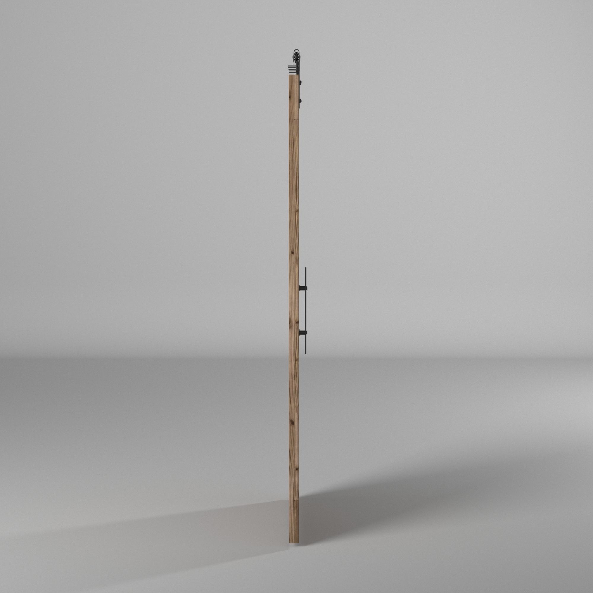 Wooden Sliding Door 3D model_3