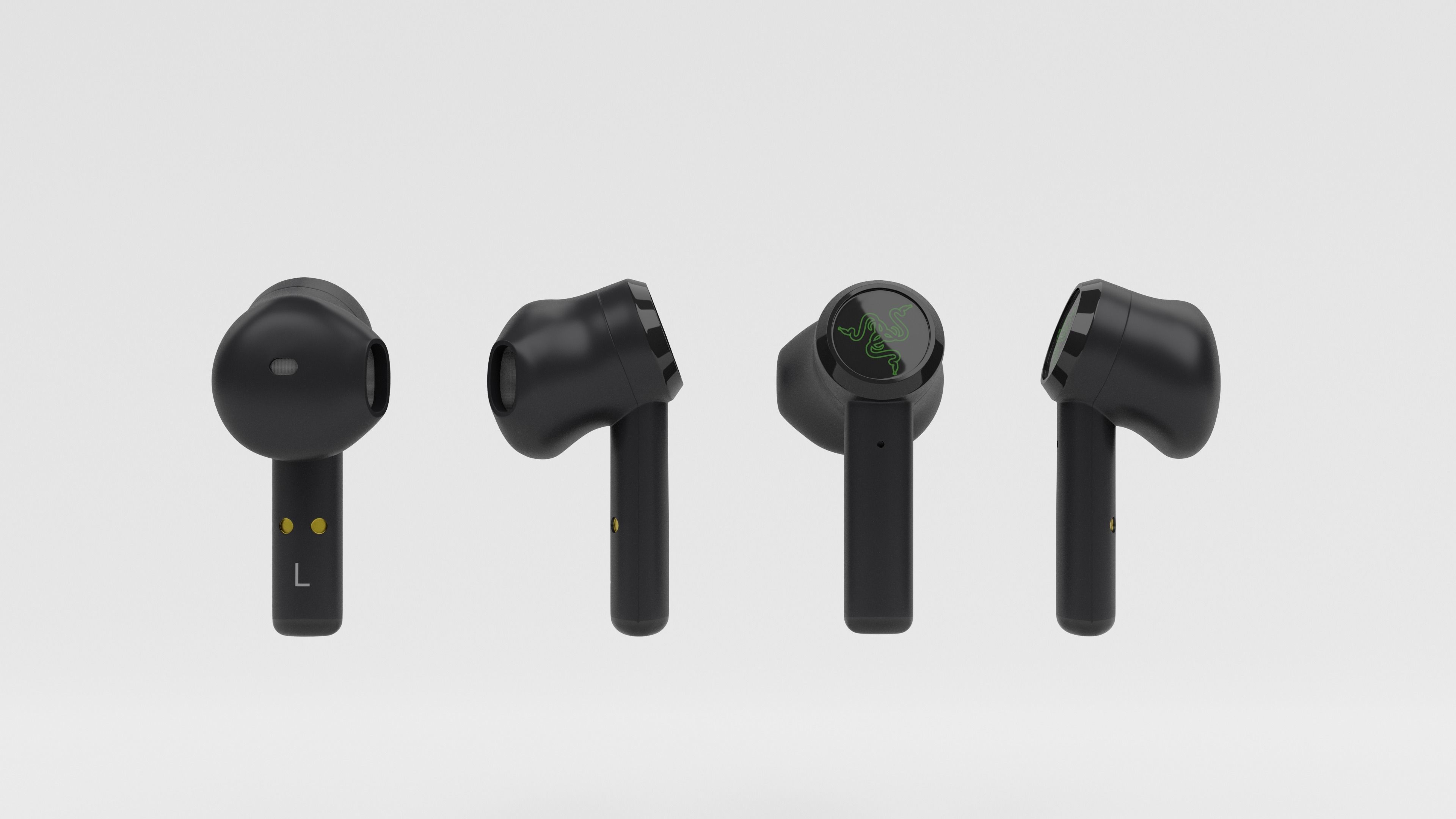 Razer Hammerhead ture wireless Earbuds 3D model_4