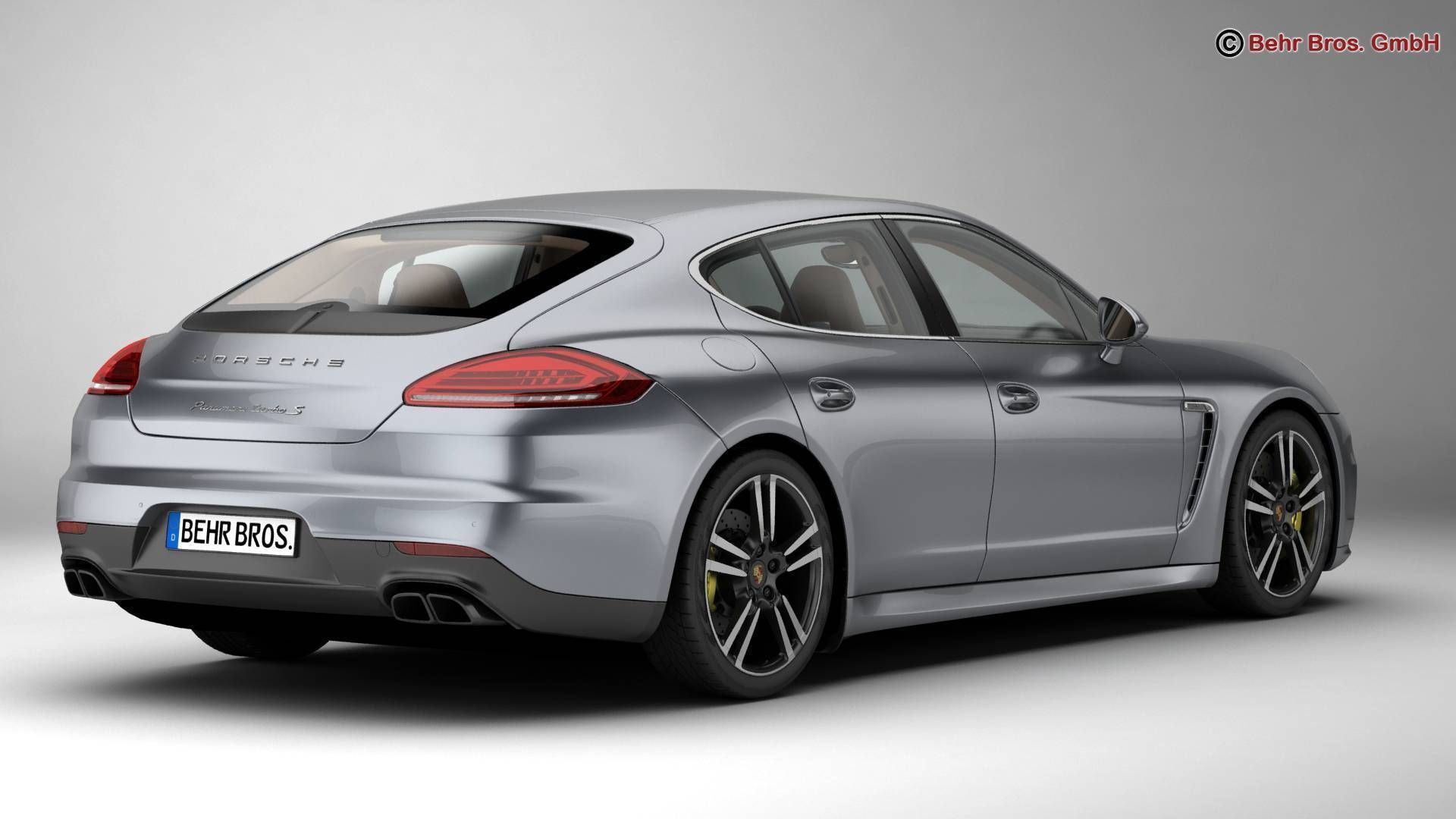 Porsche Panamera Turbo S 2014 3D model_3