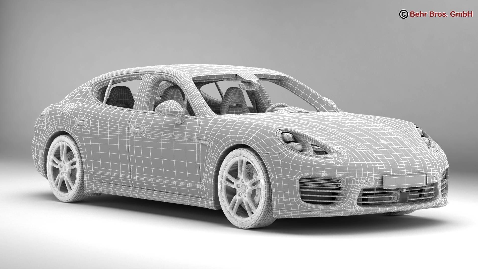 Porsche Panamera Turbo S 2014 3D model_16