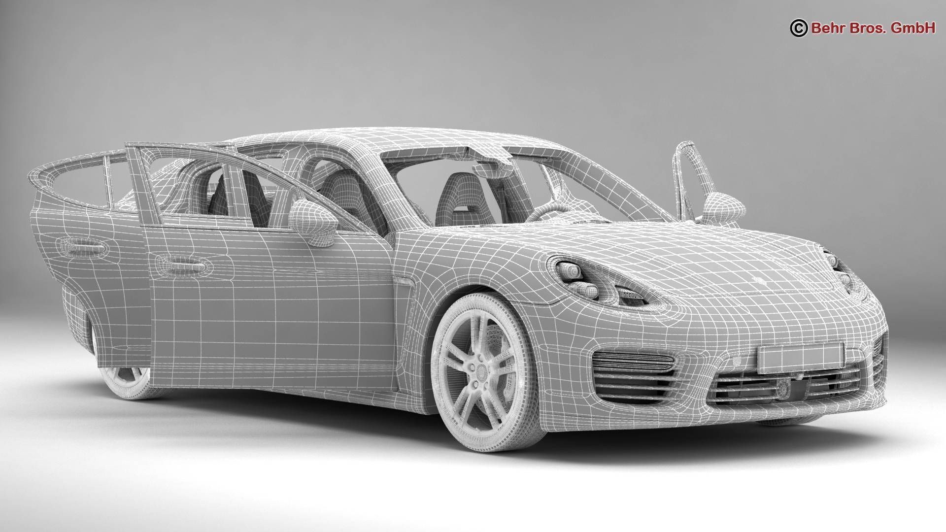 Porsche Panamera Turbo S 2014 3D model_17