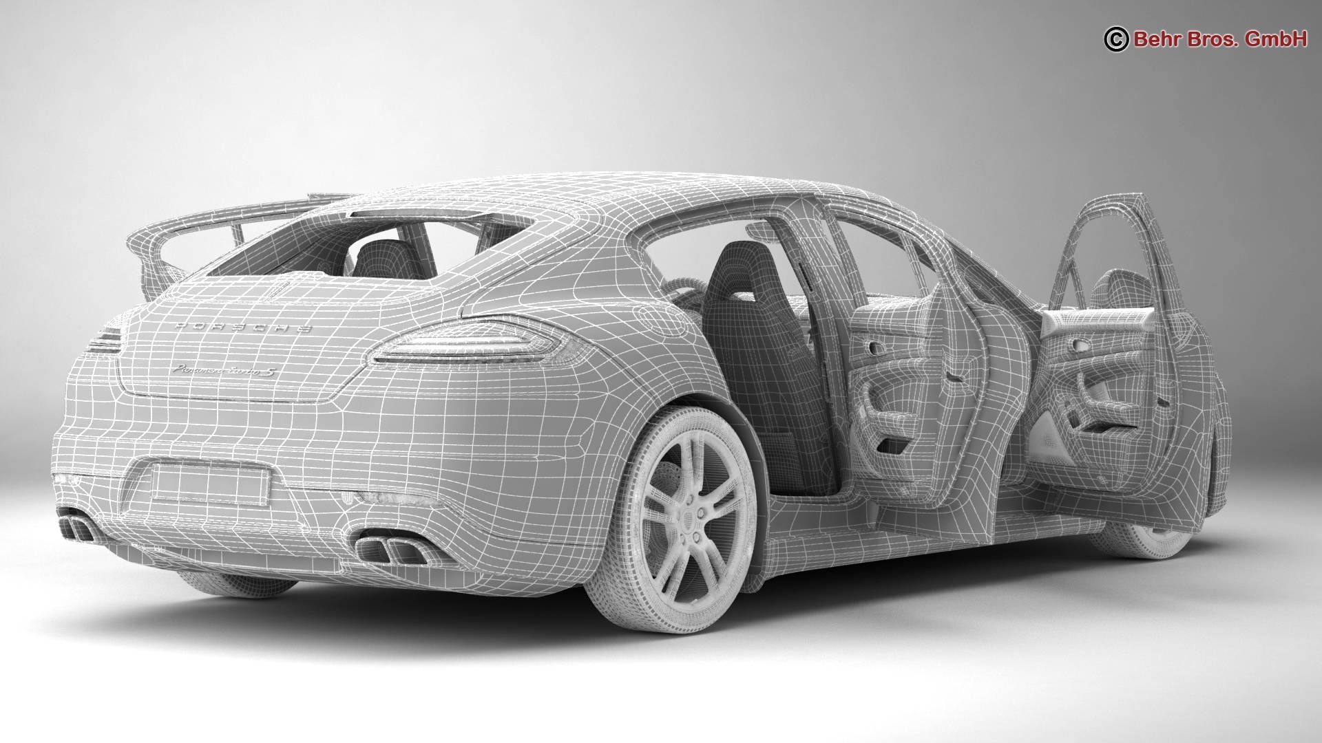 Porsche Panamera Turbo S 2014 3D model_19