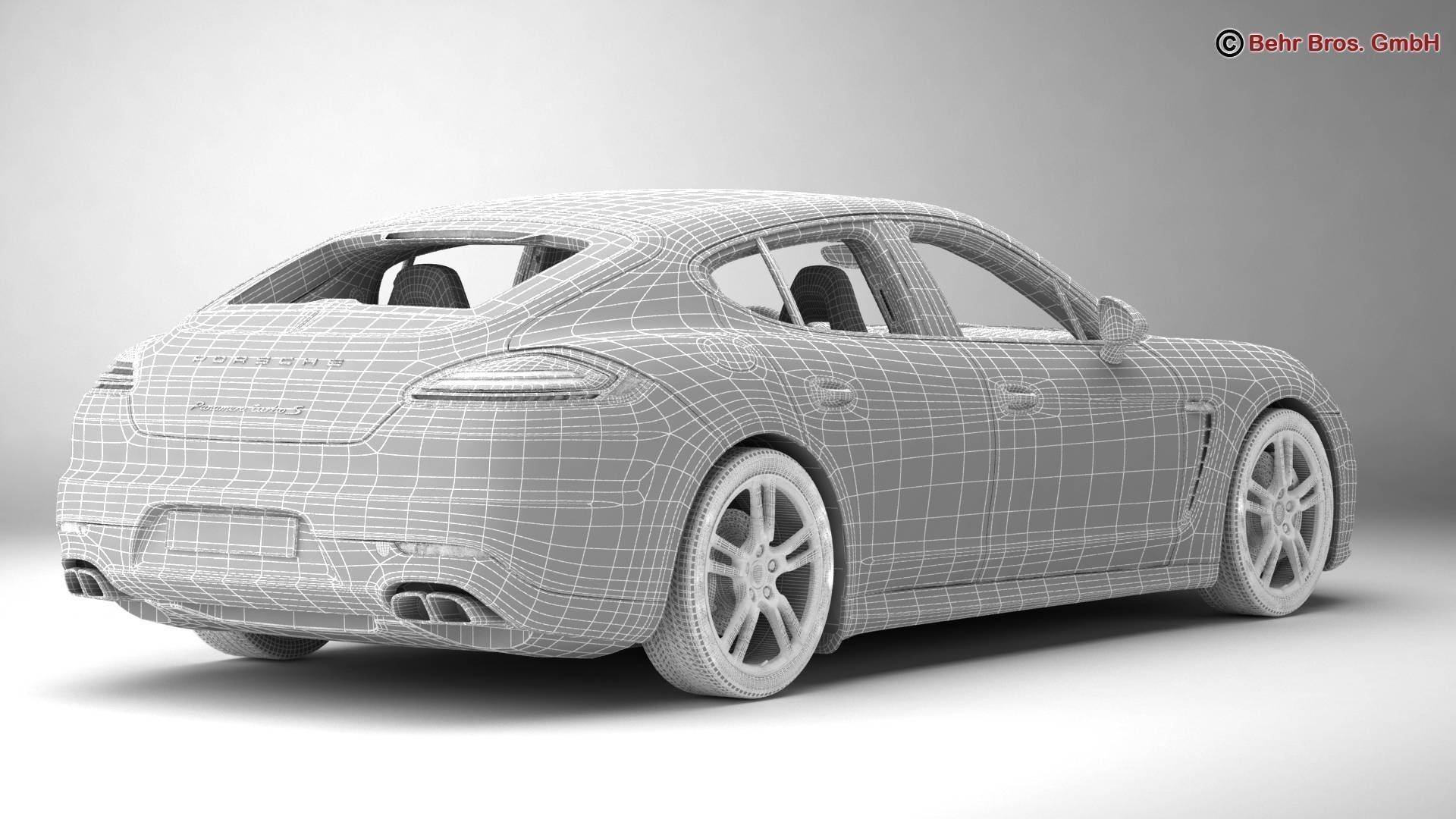 Porsche Panamera Turbo S 2014 3D model_18