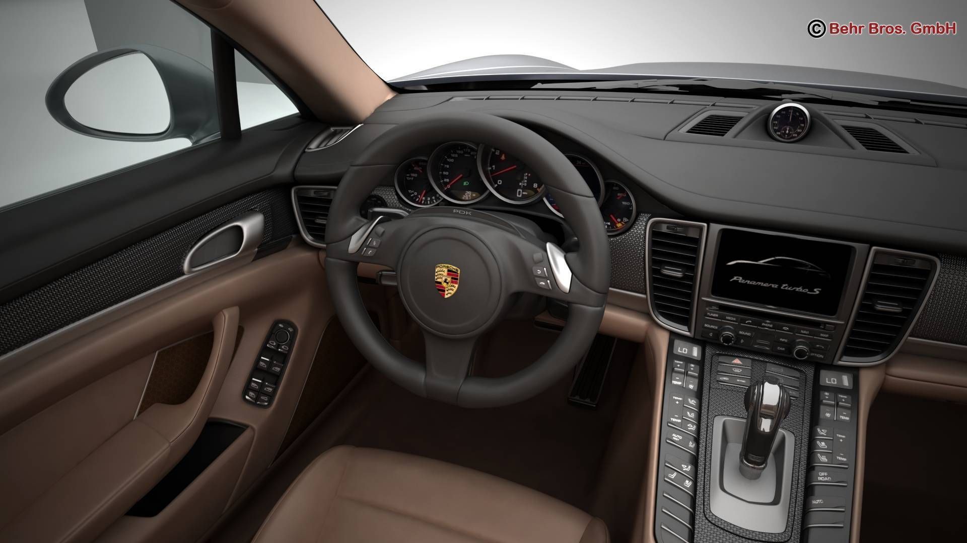 Porsche Panamera Turbo S 2014 3D model_14