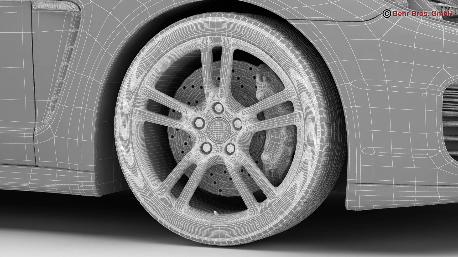 Porsche Panamera Turbo S 2014 3D model_23