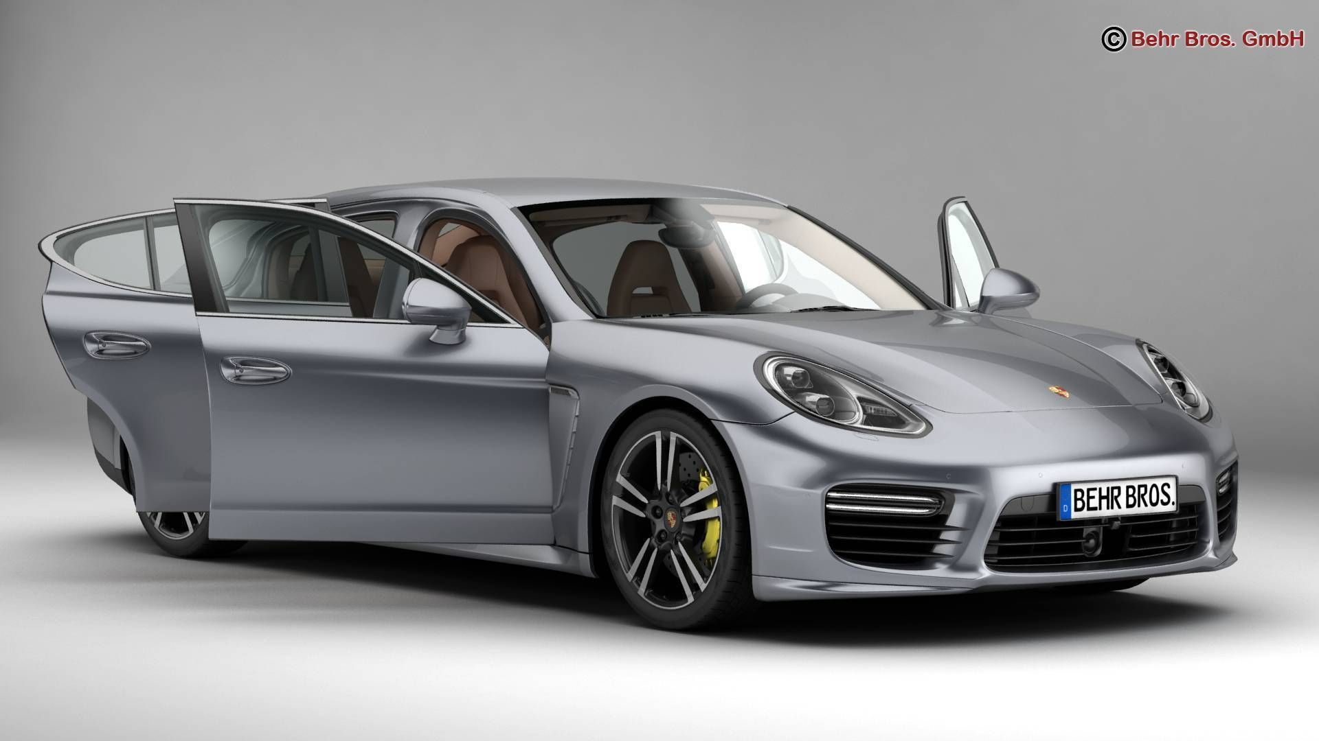 Porsche Panamera Turbo S 2014 3D model_2