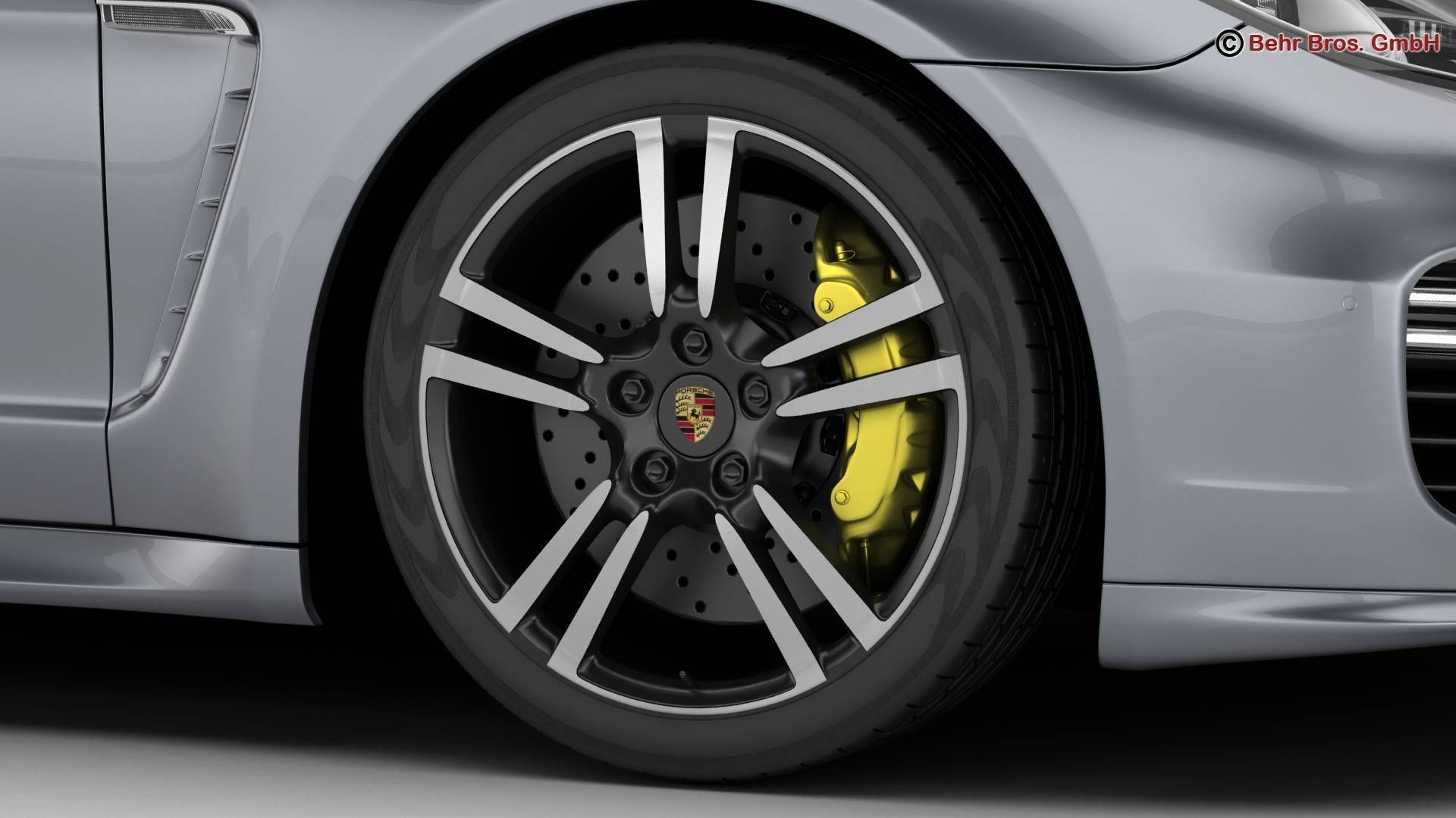 Porsche Panamera Turbo S 2014 3D model_8