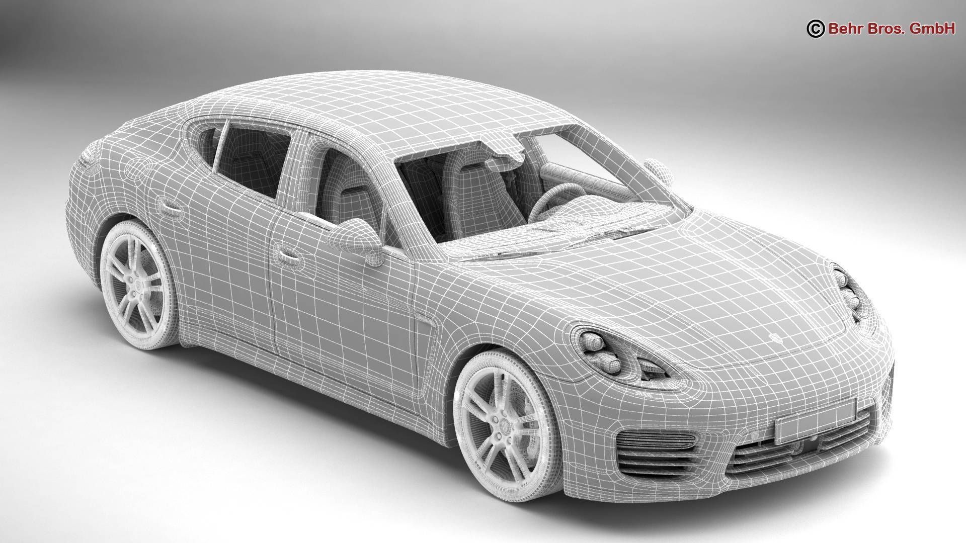 Porsche Panamera Turbo S 2014 3D model_15