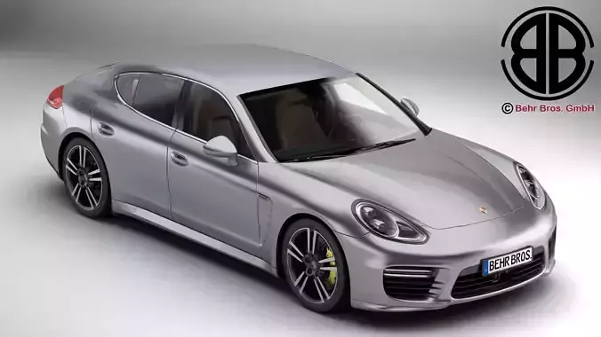 Porsche Panamera Turbo S 2014 3D model Porsche Panamera Turbo S 2014 3D model