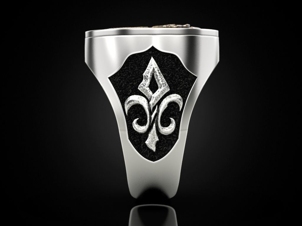 Swallow Ciri witcher ring 3D print model_7