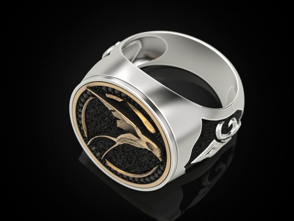 Swallow Ciri witcher ring 3D print model_6