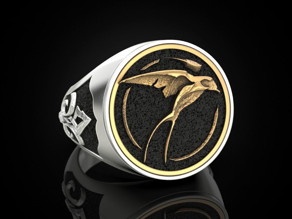 Swallow Ciri witcher ring 3D print model_2