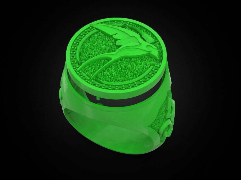 Swallow Ciri witcher ring 3D print model_9