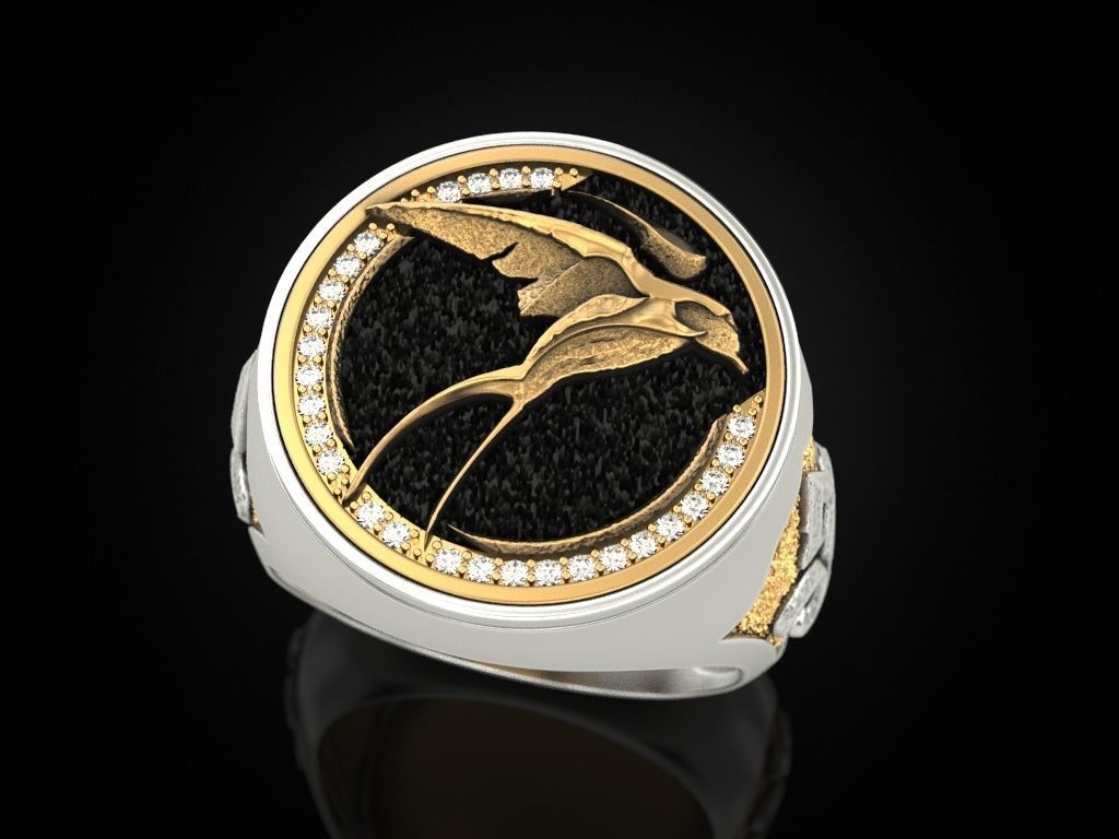 Swallow Ciri witcher ring 3D print model_11