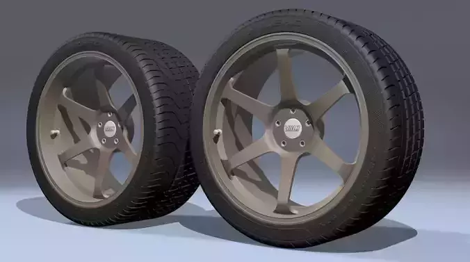 Volk T037 Alloy wheels with PZERO tires