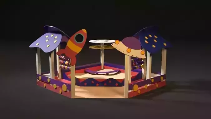 Playground sandbox 3D model