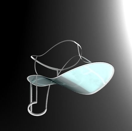High Heel Sandal with Structural Open Heel 3D print model