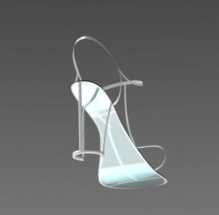 High Heel Sandal with Structural Open Heel 3D print model_2
