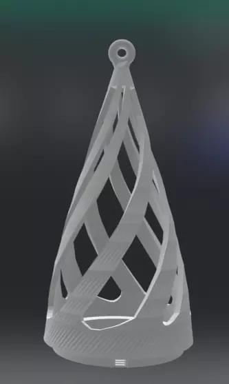 Elfic Lamp 3D print model_0