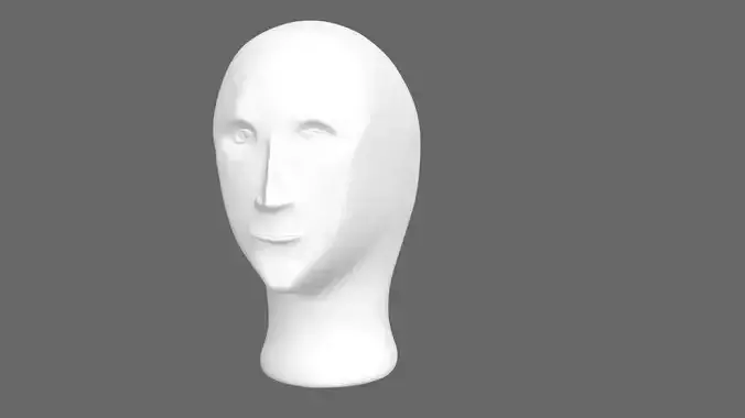 MrSucc-MemeMan-Stonks Meme Face 3D print model