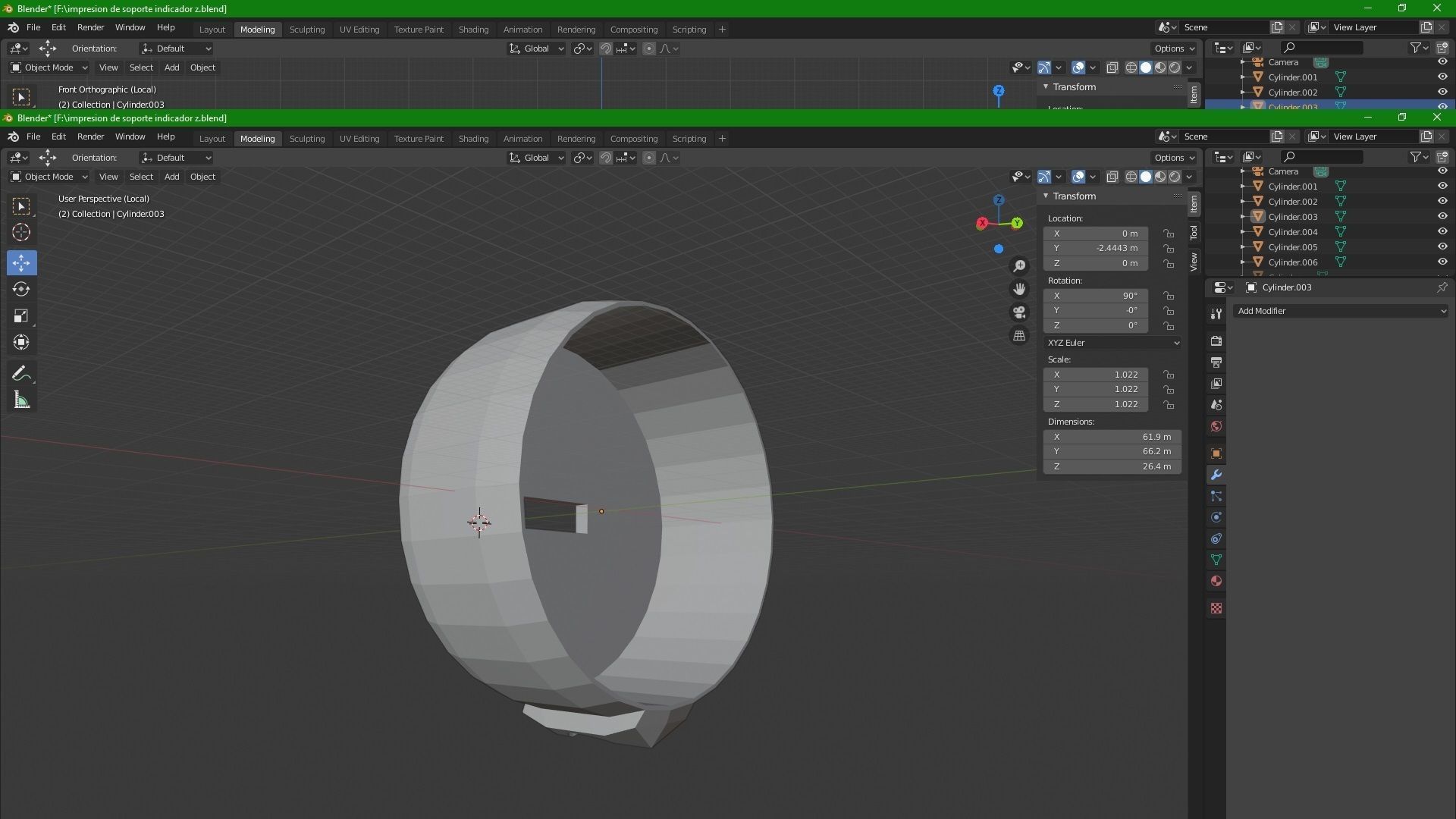 Funda para indicador de z 3D print model_3