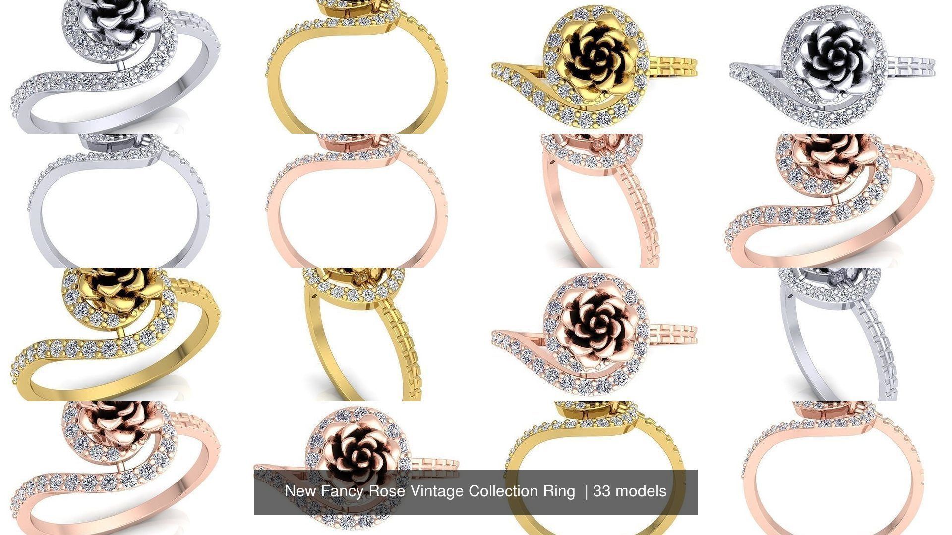 Fancy Rose Vintage Collection Ring _4