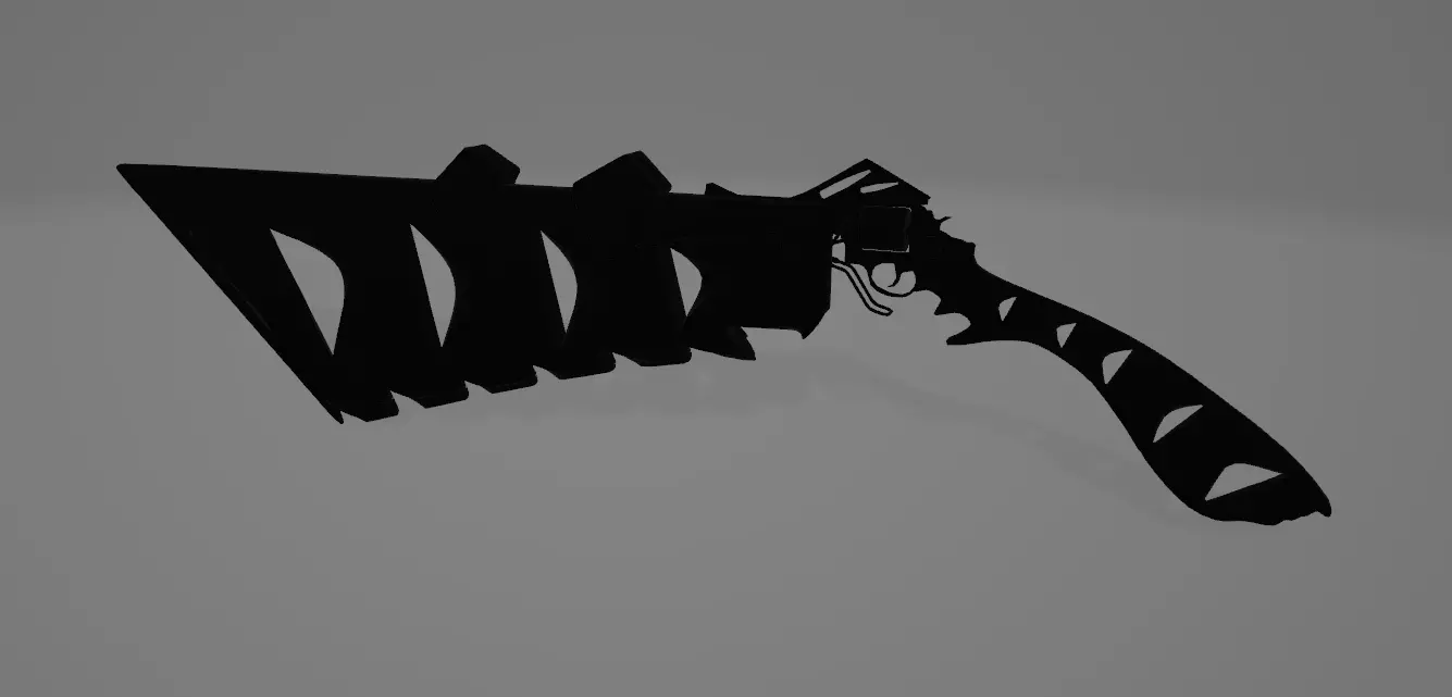 Derhart weapon with blade Free 3D print model