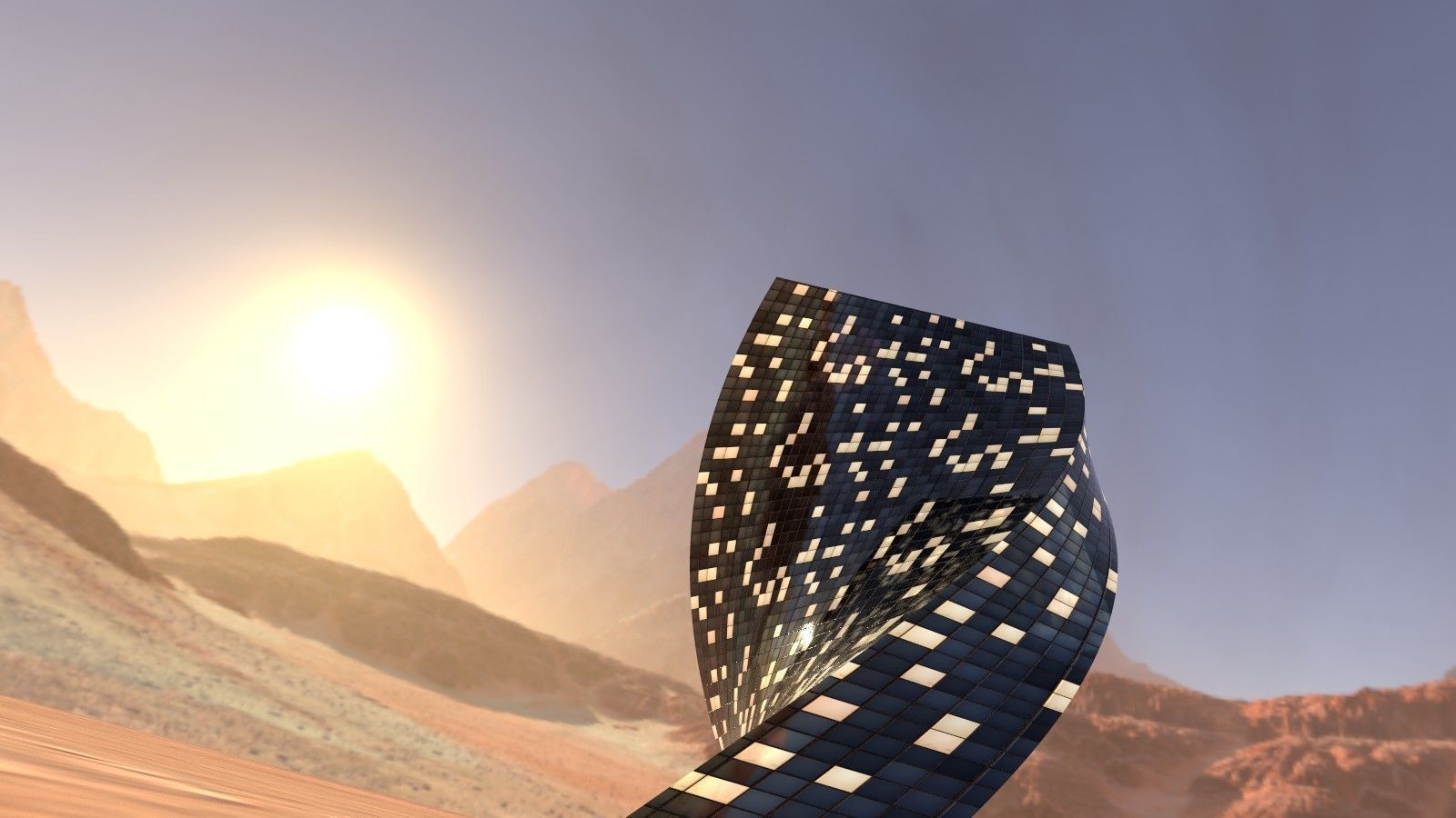 Modern Building 3D model_3