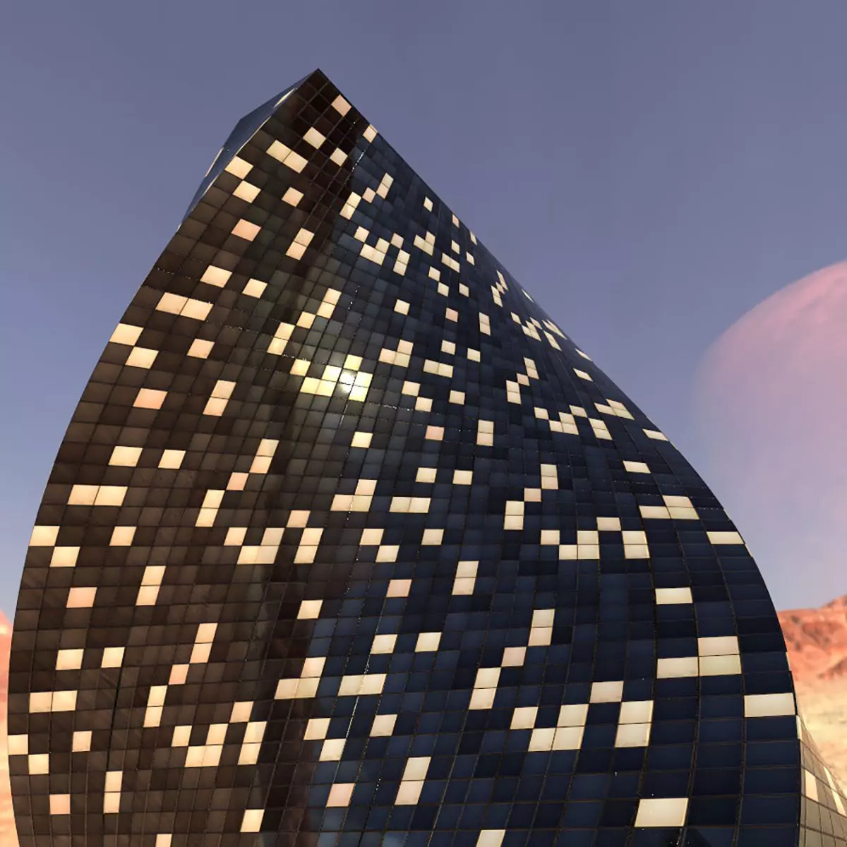 Modern Building 3D model_0