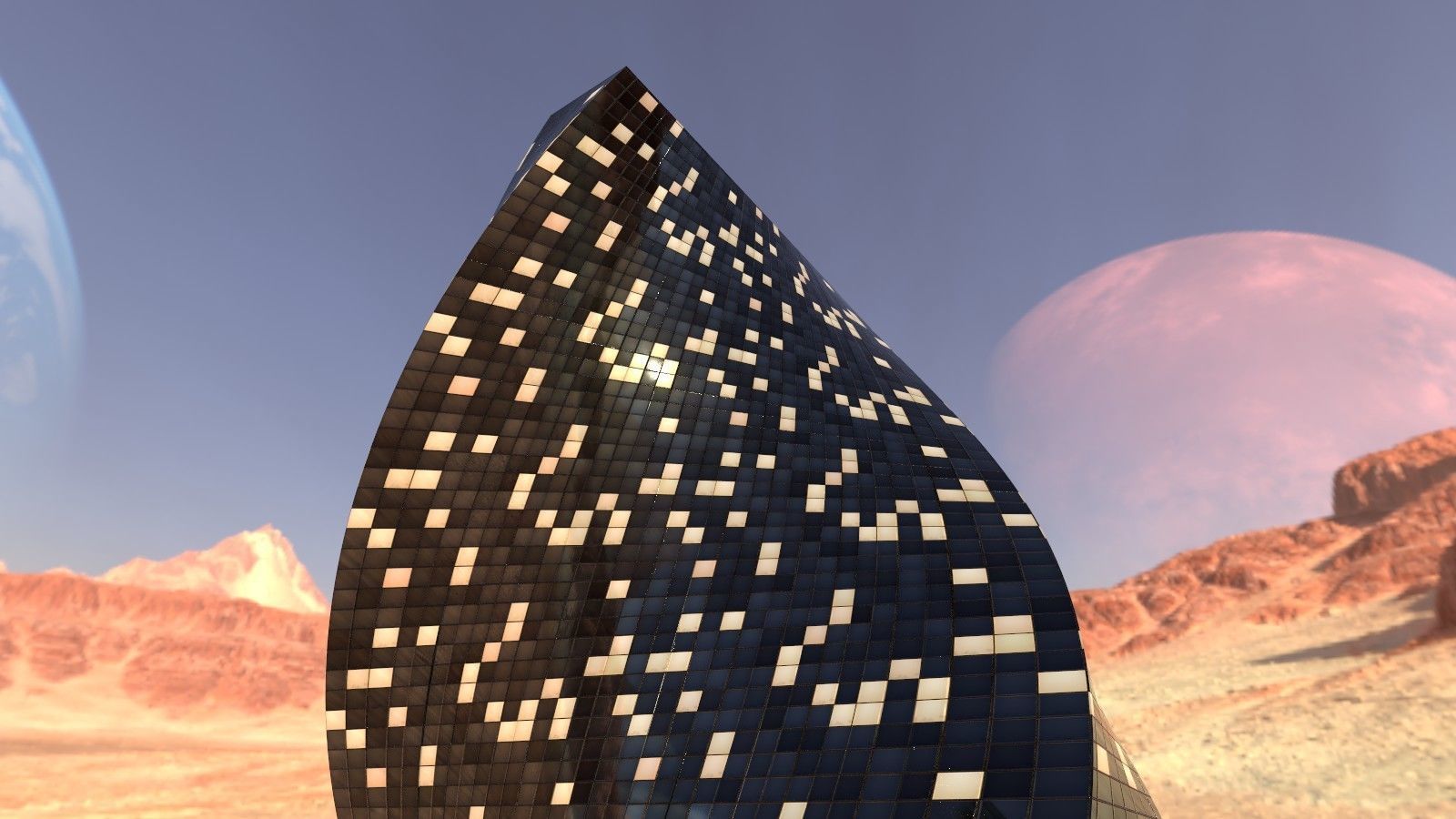 Modern Building 3D model_1