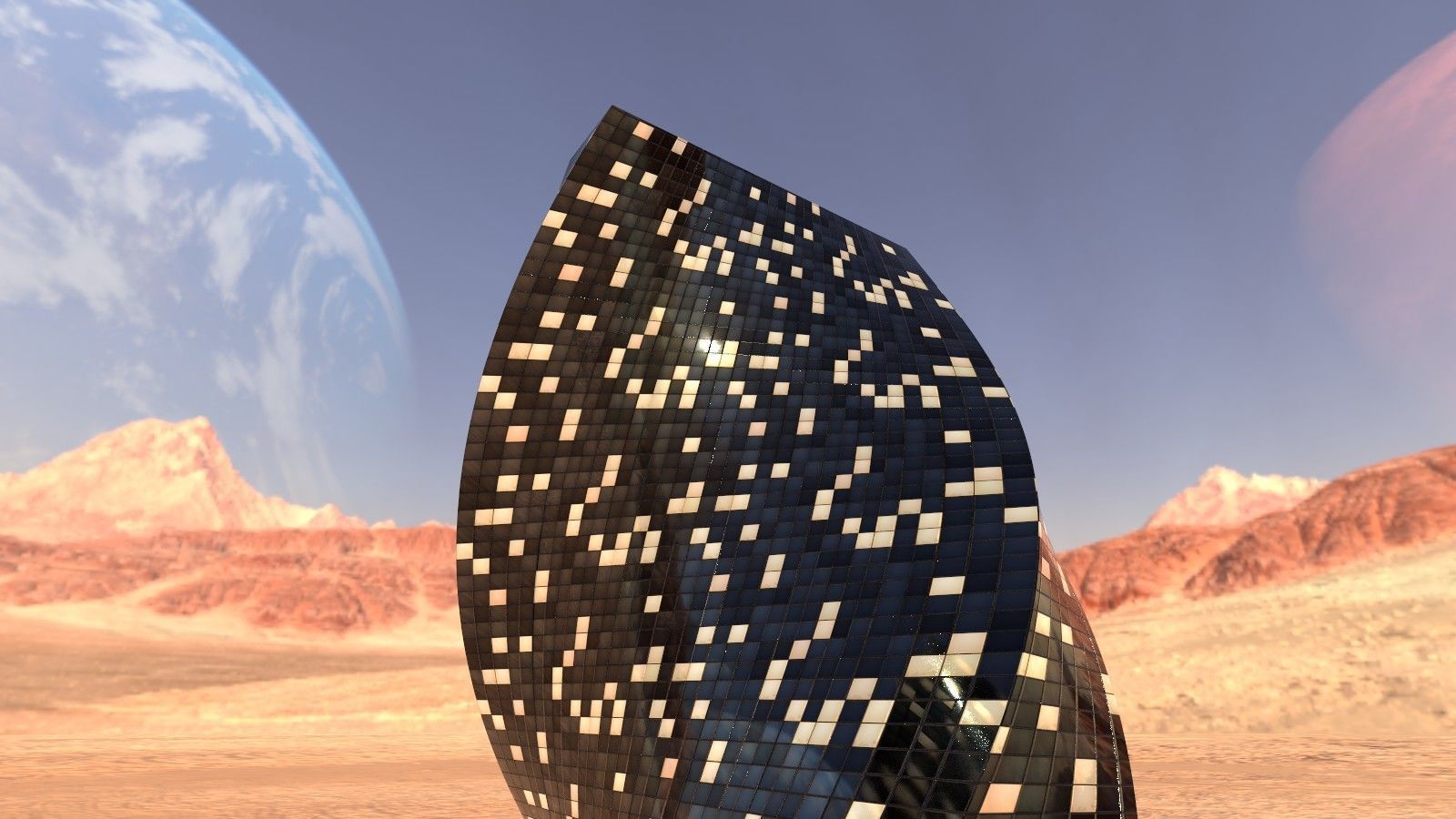 Modern Building 3D model_2