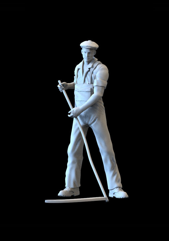 mower man 3D print model_14
