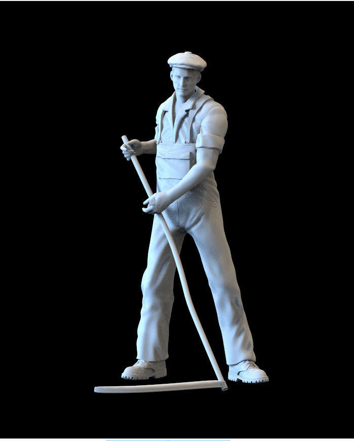 mower man 3D print model_11