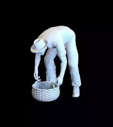 working man 3D print model